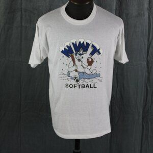 Vintage Graphic T-shirt - North West Territories Softball - Men's Large